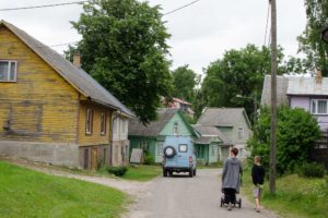 Dorfidylle in den altrussischen Dörfern in Estland